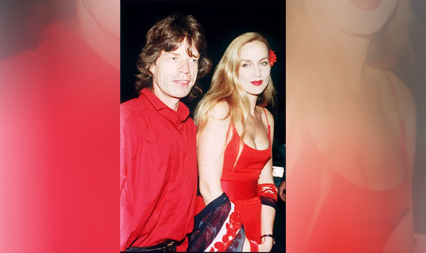 霍尔和滚石乐队主唱贾格尔合影