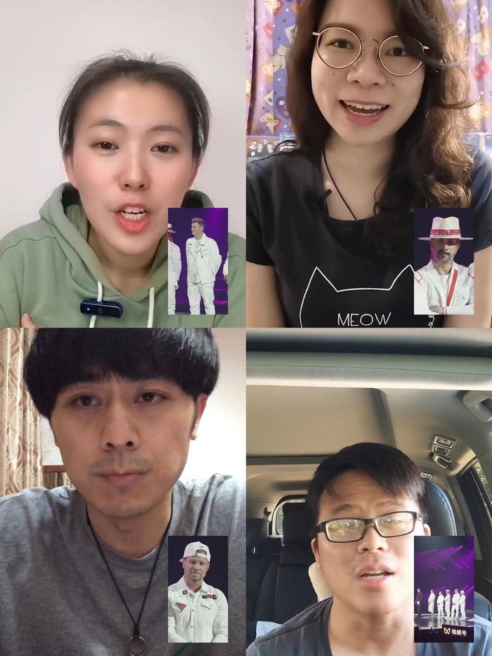 部分歌迷表达对组合的喜爱 图片来源：视频截图