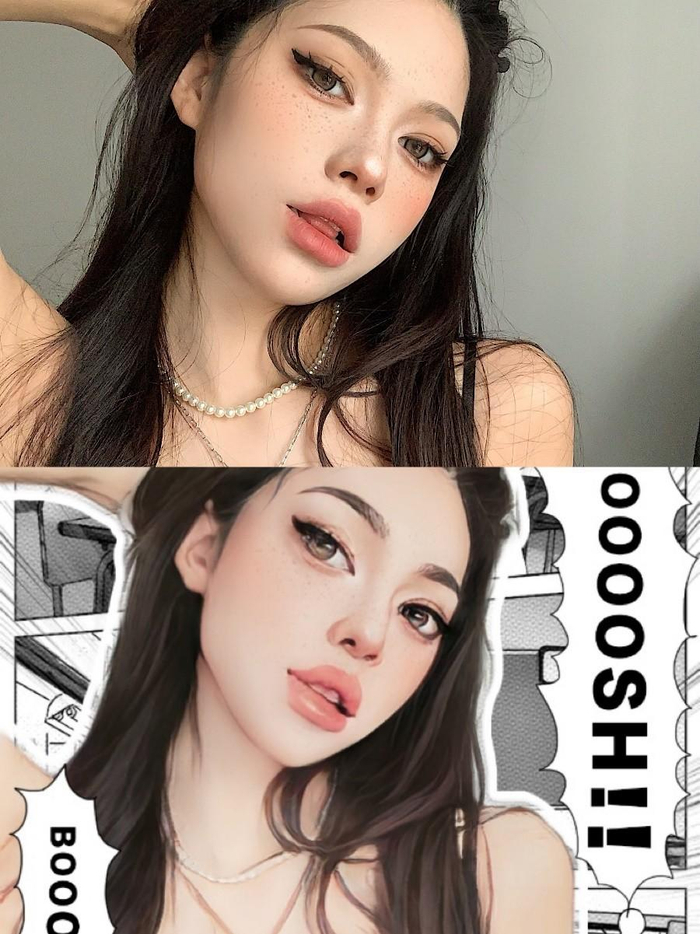 　　“撕漫脸”效果对比图