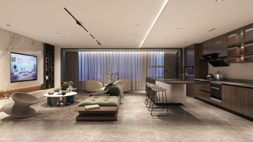 　　雷施顿照明用酷家乐产出的设计效果图