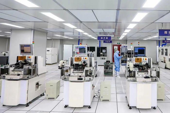 芯片封装厂内景&nbsp;图片来源：受访者供图
