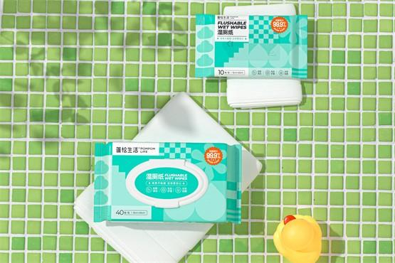 　　蓬松生活湿厕纸家庭装&便携装