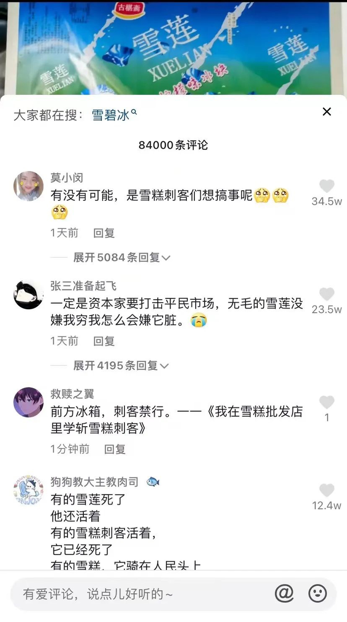 雪莲回应视频下面的网友评论