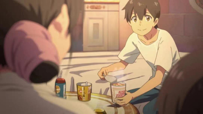 动画电影《天气之子》中出现的日清拉面