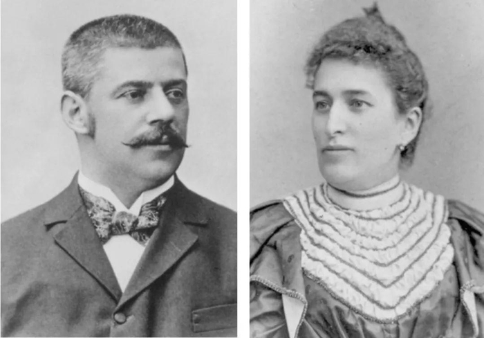 卡夫卡的父亲和母亲。