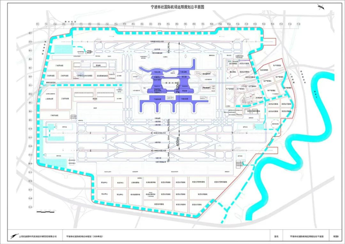 宁波栎社国际机场远期规划总平面图
