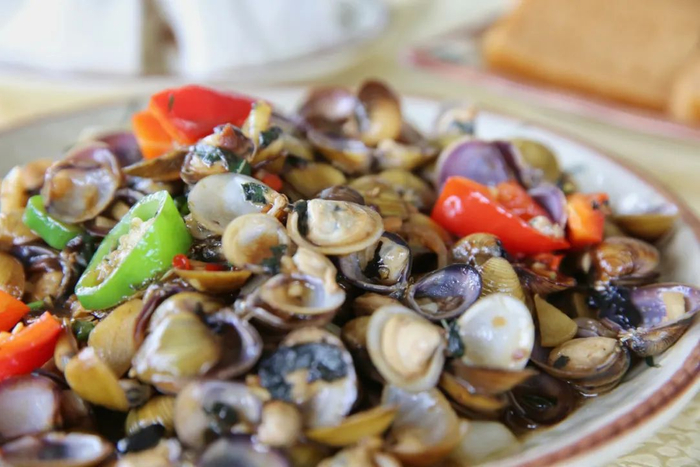 黄沙蚬个头虽小，但个个肉质饱满。