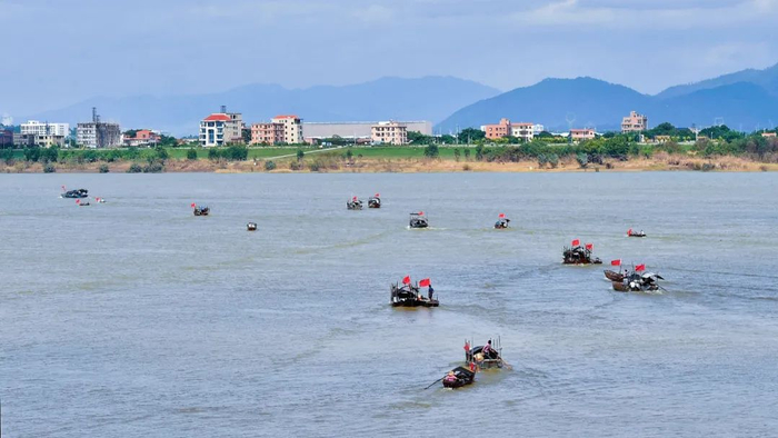 渔民扬帆“出海”。三水区档案馆 李东/摄
