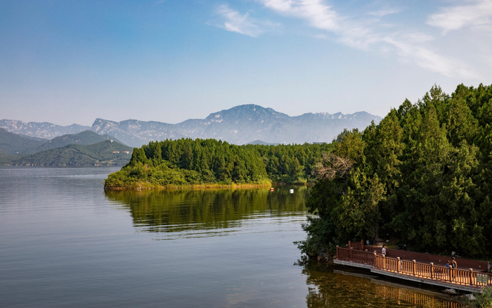 雁栖湖。  图/IC PHOTO