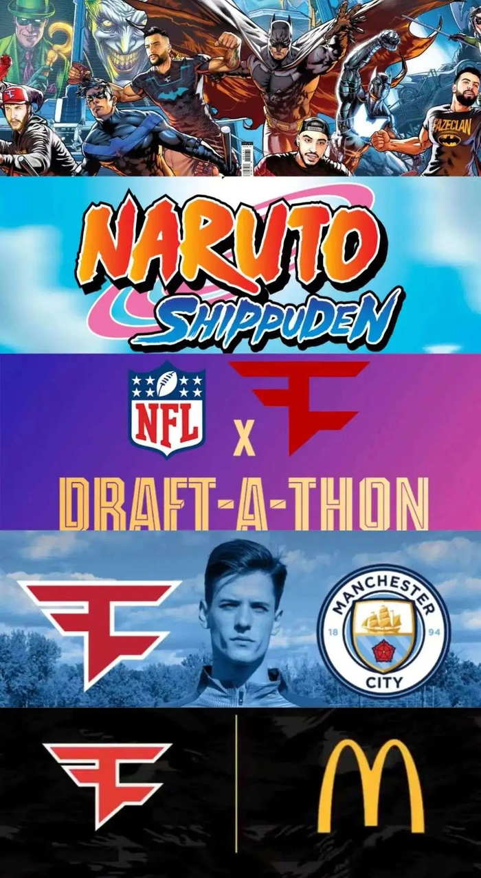 ▲Faze的部分知名合作伙伴