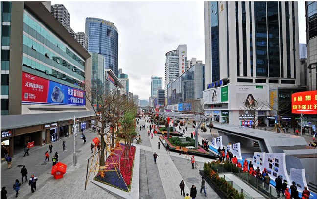 　　改造后的华强北新貌