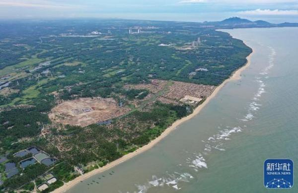 海南商业航天发射场场址航拍（图片来源：新华社）
