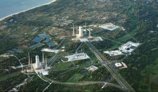 文昌航天发射中心现状鸟瞰（图片来源：文昌航天科普中心）