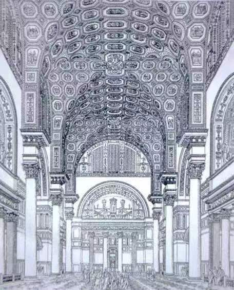 ▲卡拉卡拉（Caracalla）大浴场的墙面