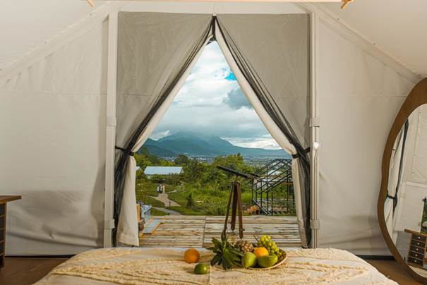 　　图为星托邦十二星座帐篷营地