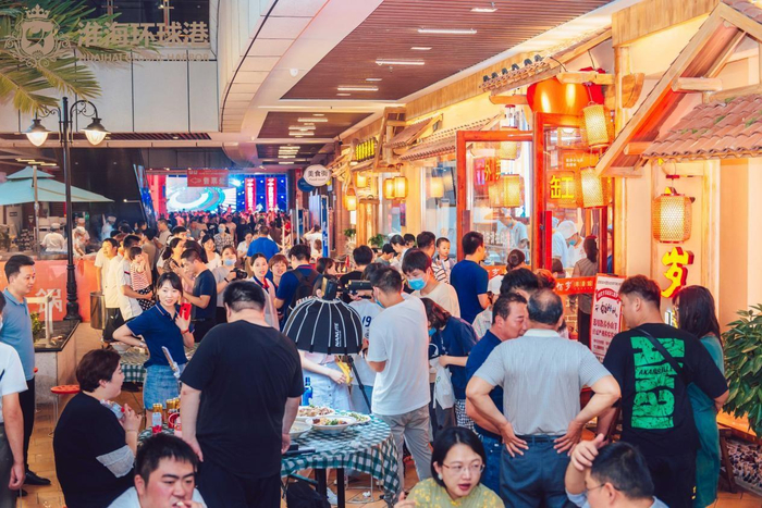 　　往年伏羊节现场盛况