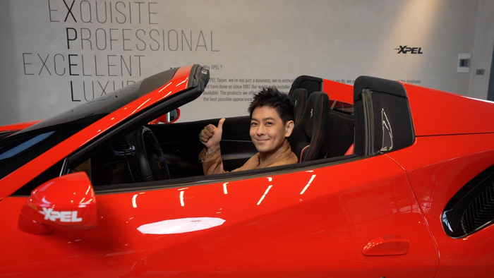 　　代言人林志颖亮相XPEL新品发布会
