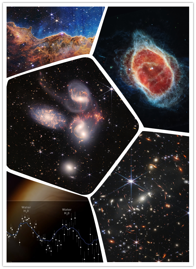 美国航天局公布的詹姆斯·韦布空间望远镜首批科学图像 | NASA/ESA/CSA/STScI
