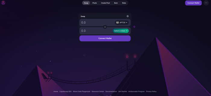 Liquidswap 页面截图