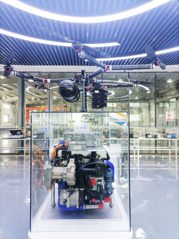 110W氢燃料电池系统。记者 段利梅 摄