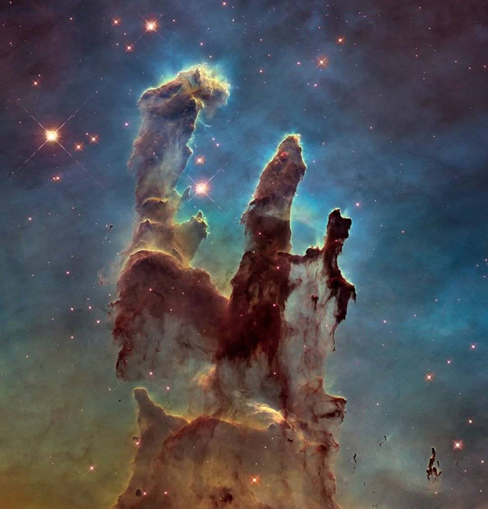 “创世之柱”局部，图片来自：NASA