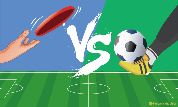 足球、飞盘的场地之争 图据IC photo