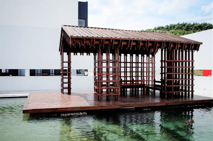 △开平某建筑企业的造景。时代周报 黎广 摄