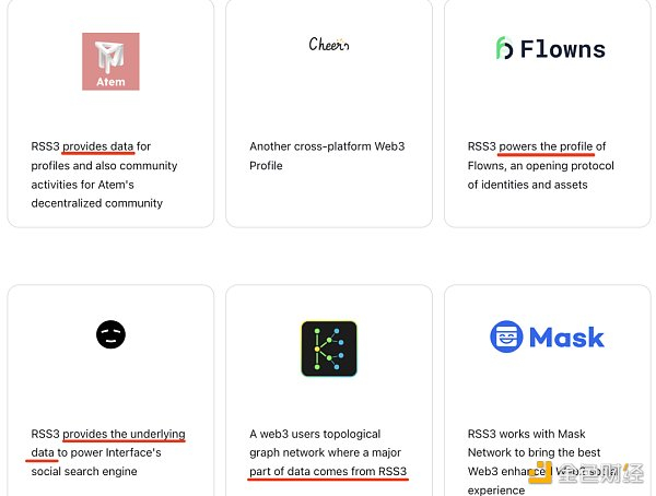 来源：https：//docs.rss3.io/docs/guide/ecosystem
