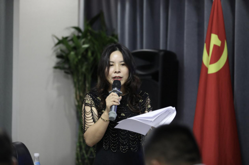 　　郁林科技董事长田小娅发言致辞