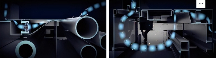 　　绒毛吹气系统 墨雾收集系统