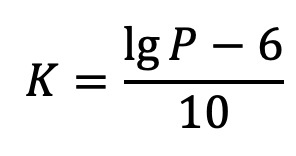 卡尔达舍夫等级公式.