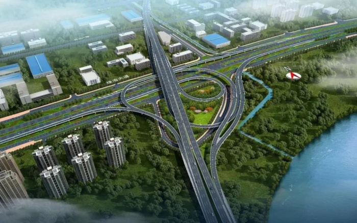 ▲黑白面将军山到香海大桥（一期）效果图