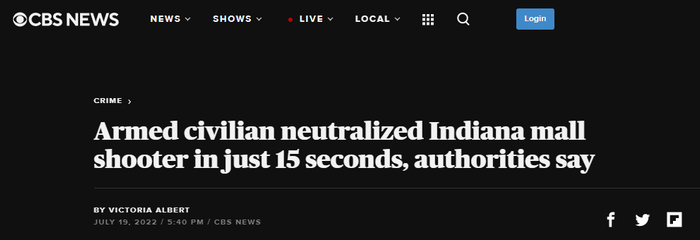 美国哥伦比亚广播公司（CBS）报道截图