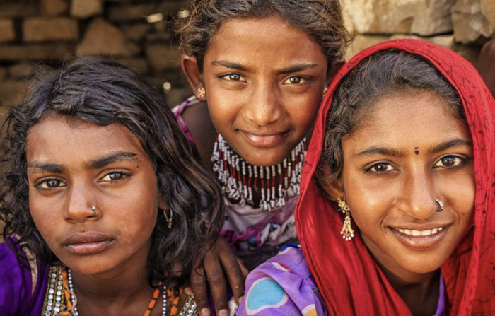 ·印度部落女孩（资料图）。