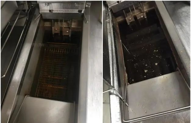 已经变黑的、酸价超标的烹炸油