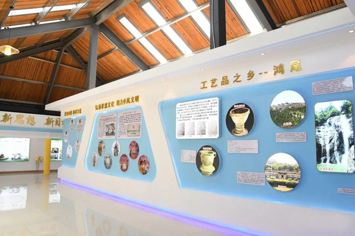 鸿尾乡新时代文明实践所展厅。陈秋霞摄