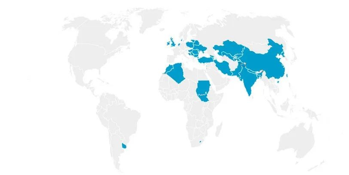 2000-2020年间，36个国家实现了林木覆盖面积净增长&nbsp;&nbsp;图源：Potapov et al． （2022）； WRI