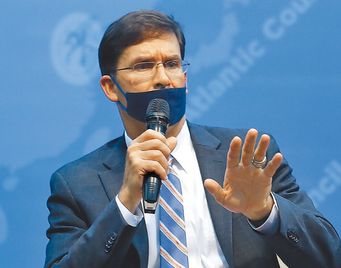 美国前国防部长埃斯珀（Mark　Esper）图片来源：台湾《中国时报》