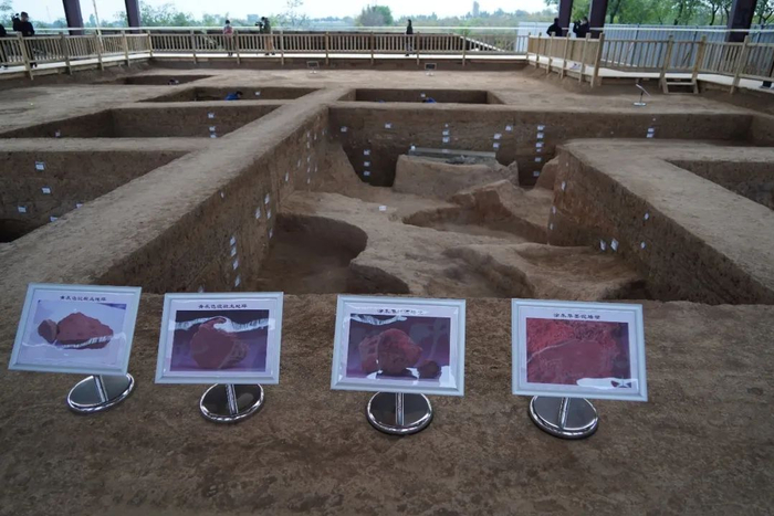 ▲仰韶村国家考古遗址公园考古展示区