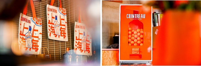 　　图4：设置在快闪店内的盲盒装置，藏着君度的趣味惊喜