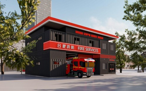 　　图 | 可移动消防站，将在合肥淮河路步行街落地