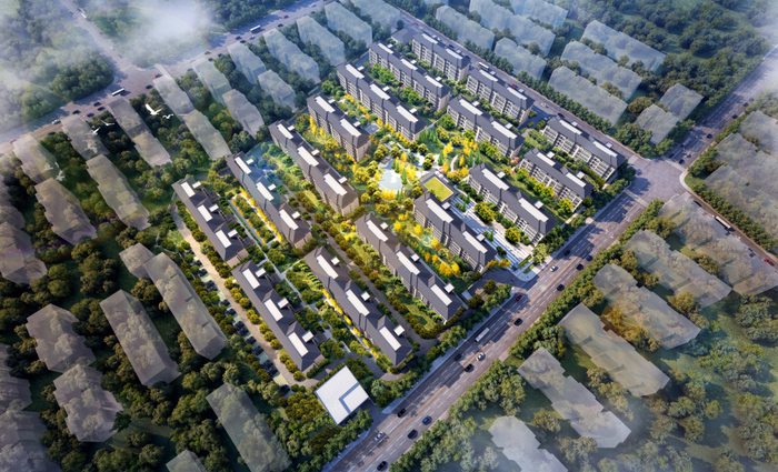 　仁恒海和院鸟瞰图