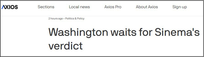 Axios：华盛顿在等待西内马的看法