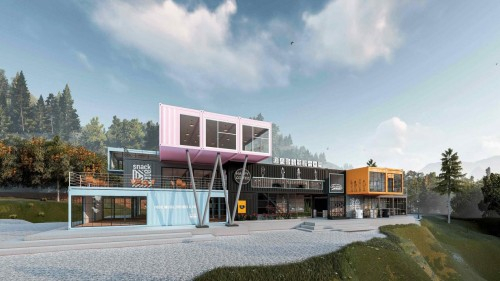 　　图 | 海贝多功能服务中心效果图