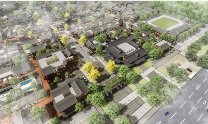 　　济南宋风古城规化图