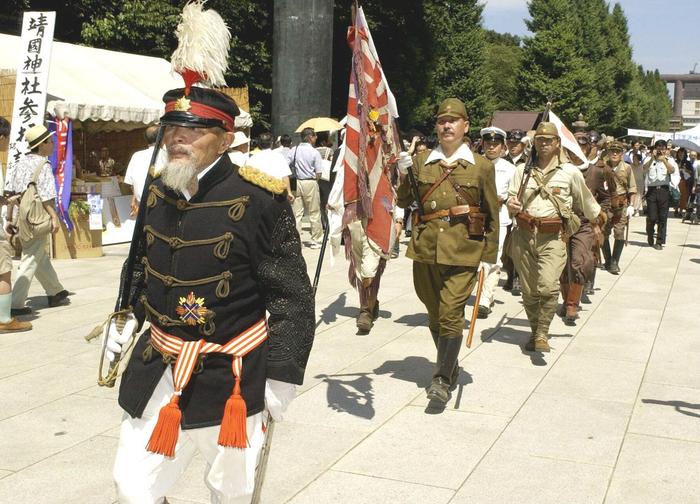 2020年9月18日，有打扮成旧日本侵略者的右翼进行活动。 