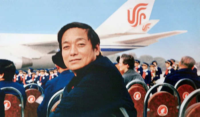 　　▲韩美林与国航