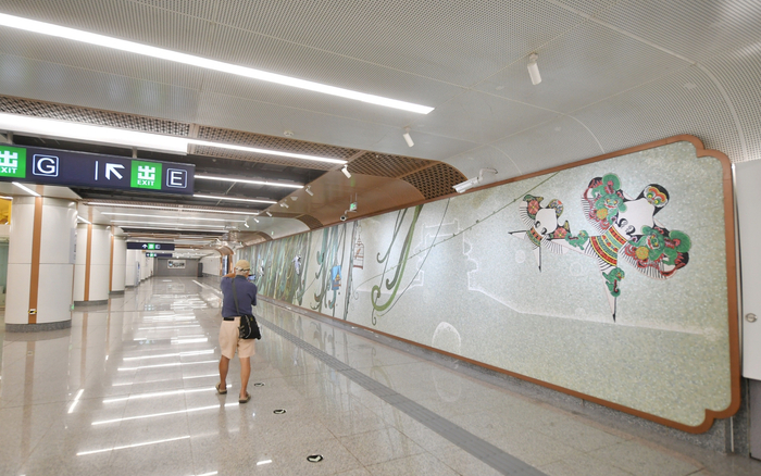 地铁景风门站。新京报记者 王贵彬 摄