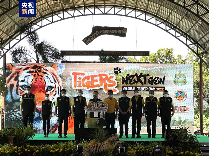 △泰国自然资源与环境部举办2022年“全球老虎日”活动 
