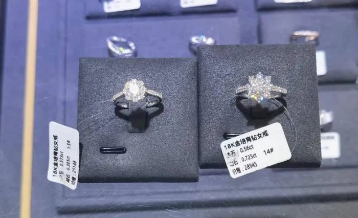 图为培育钻戒成品，在标签的基础上还能打折